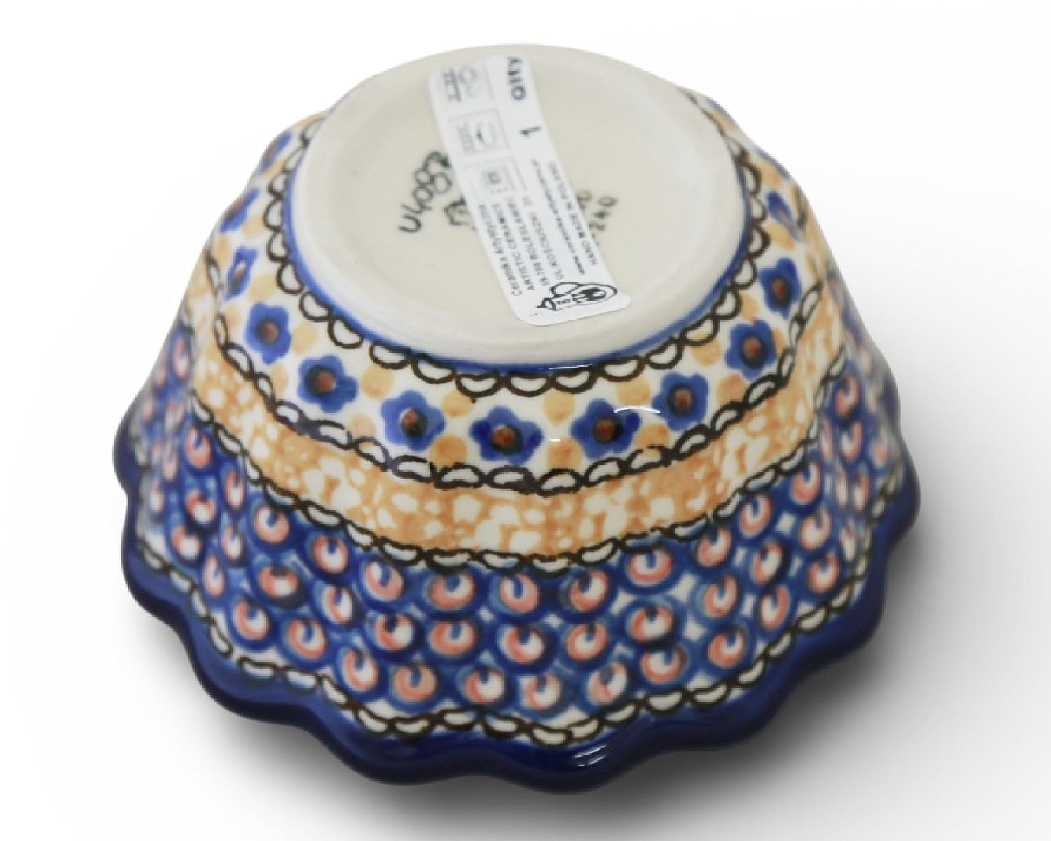 Small 4" Unikat Scalloped Bowl