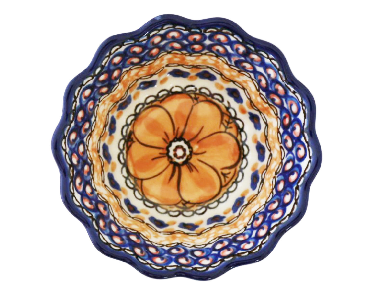 Small 4" Unikat Scalloped Bowl