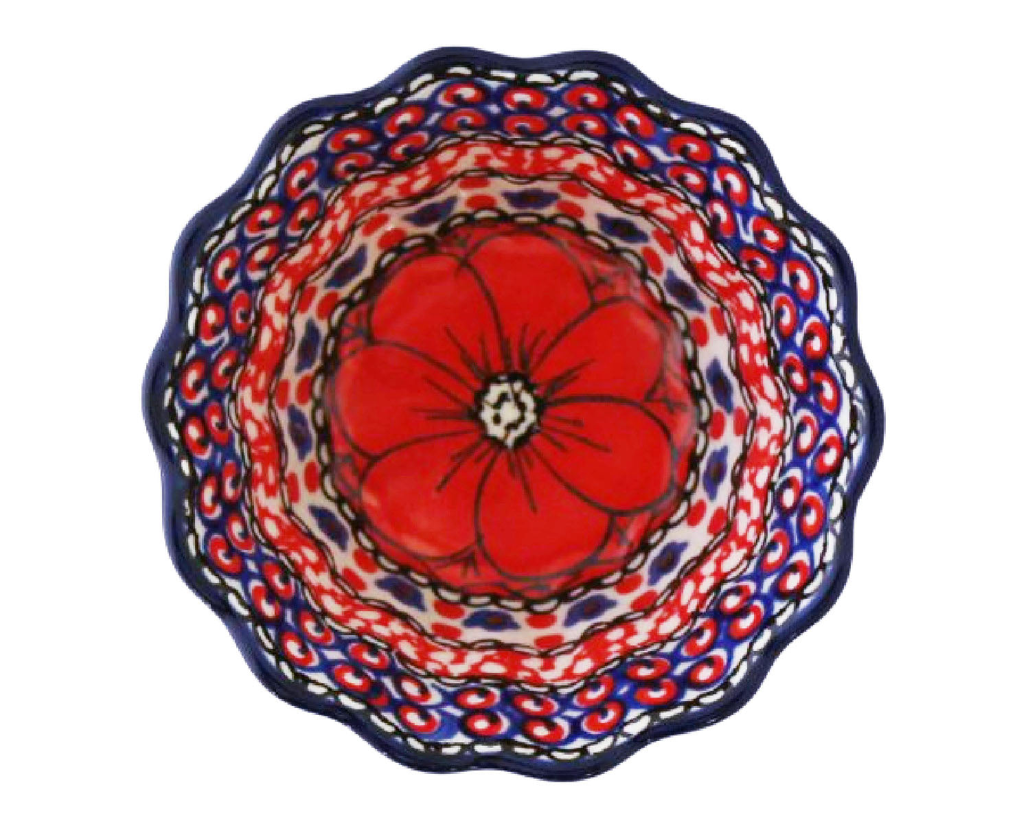 Small 4" Unikat Scalloped Bowl