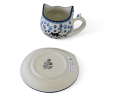 9 oz Cat Mug & Saucer