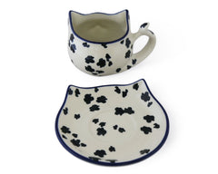 9 oz Cat Mug & Saucer