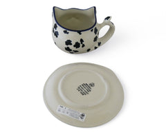 9 oz Cat Mug & Saucer