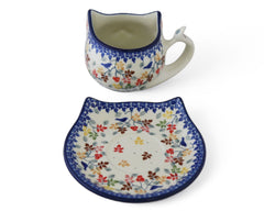 9 oz Cat Mug & Saucer