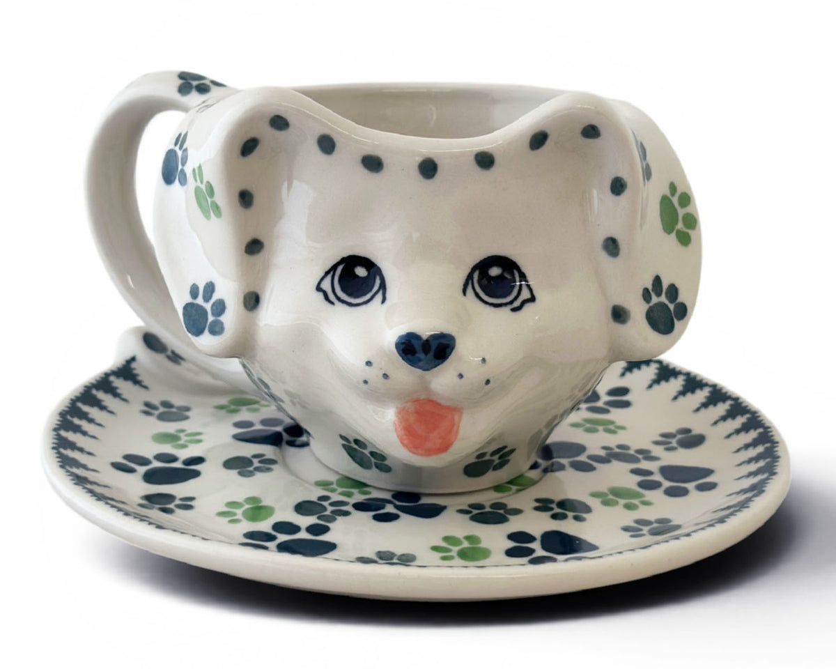 12 oz Puppy Mug & Saucer