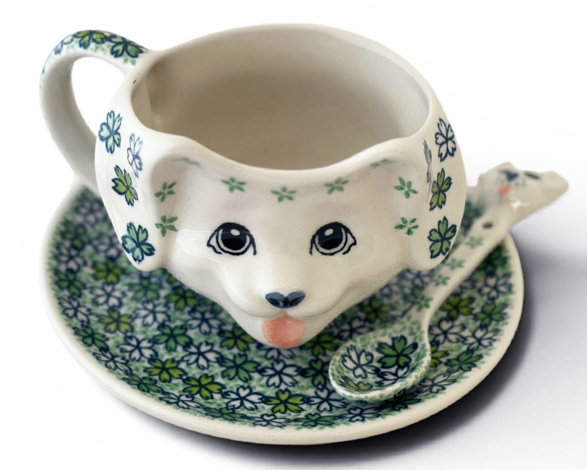 12 oz Puppy Mug & Saucer