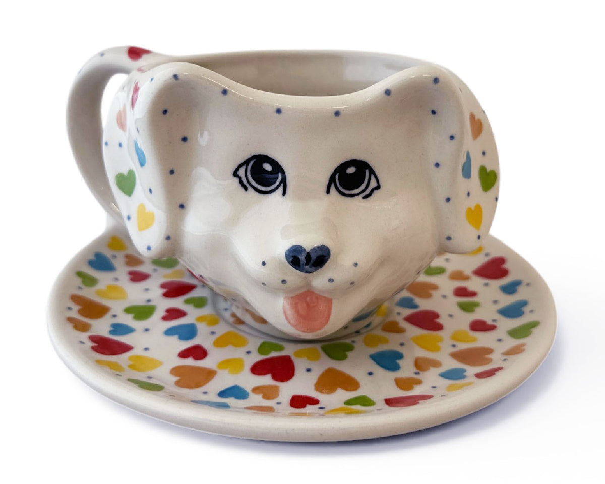 Unikat 12 oz Puppy Mug & Saucer