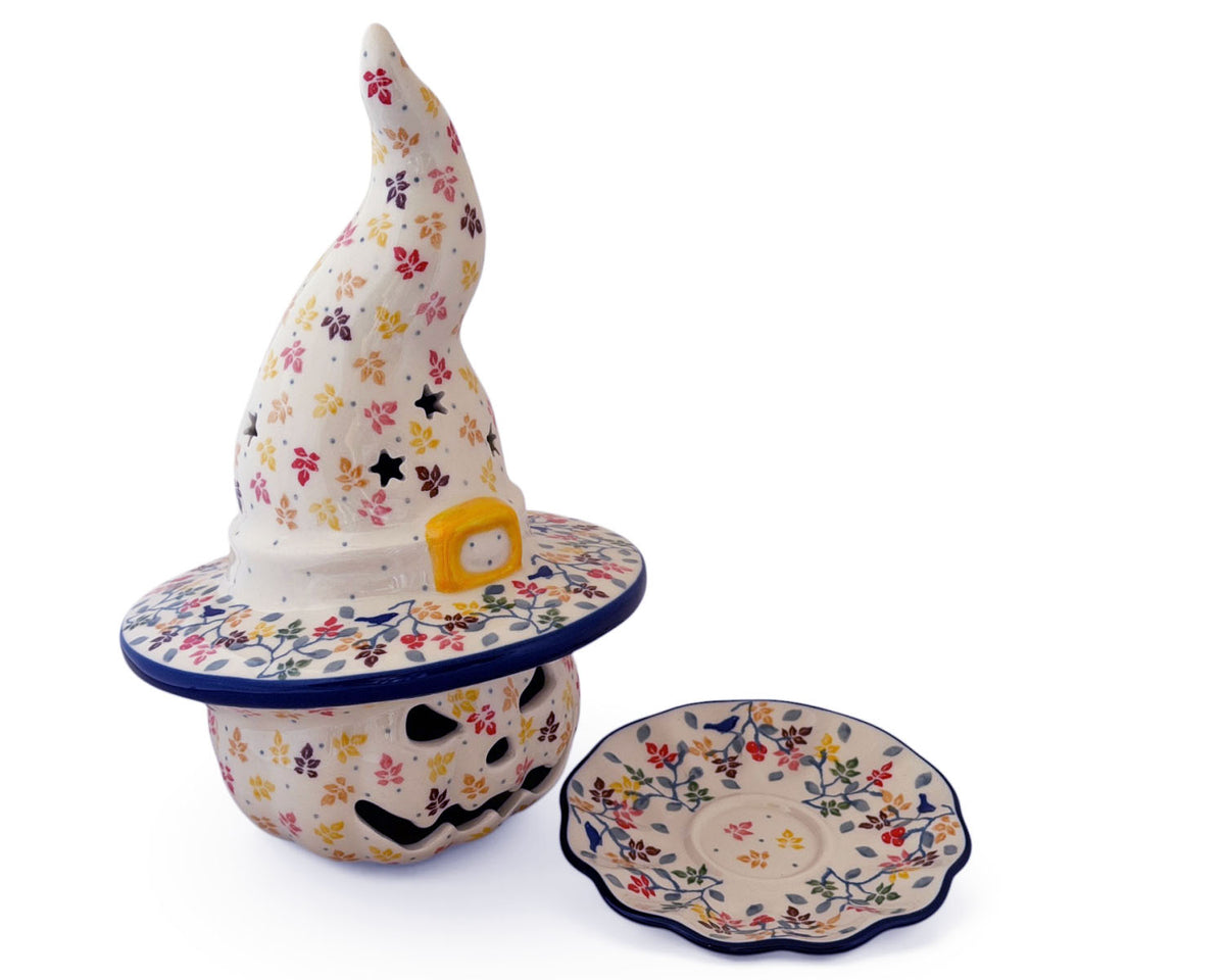 Large Pumpkin Luminary w/ Matching Plate