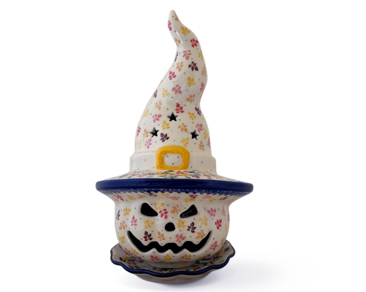 Large Pumpkin Luminary w/ Matching Plate
