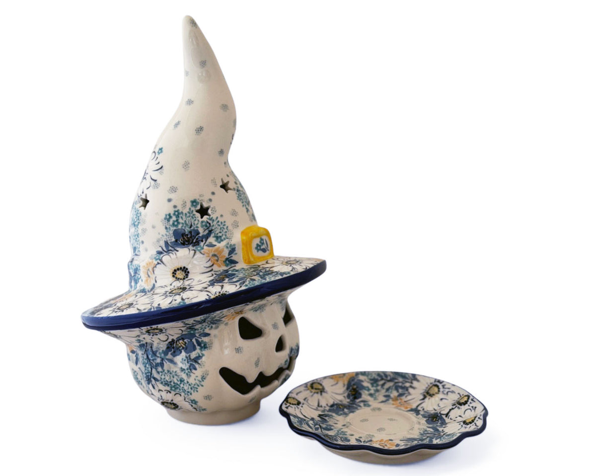 Unikat Large Pumpkin Luminary w/ Matching Plate