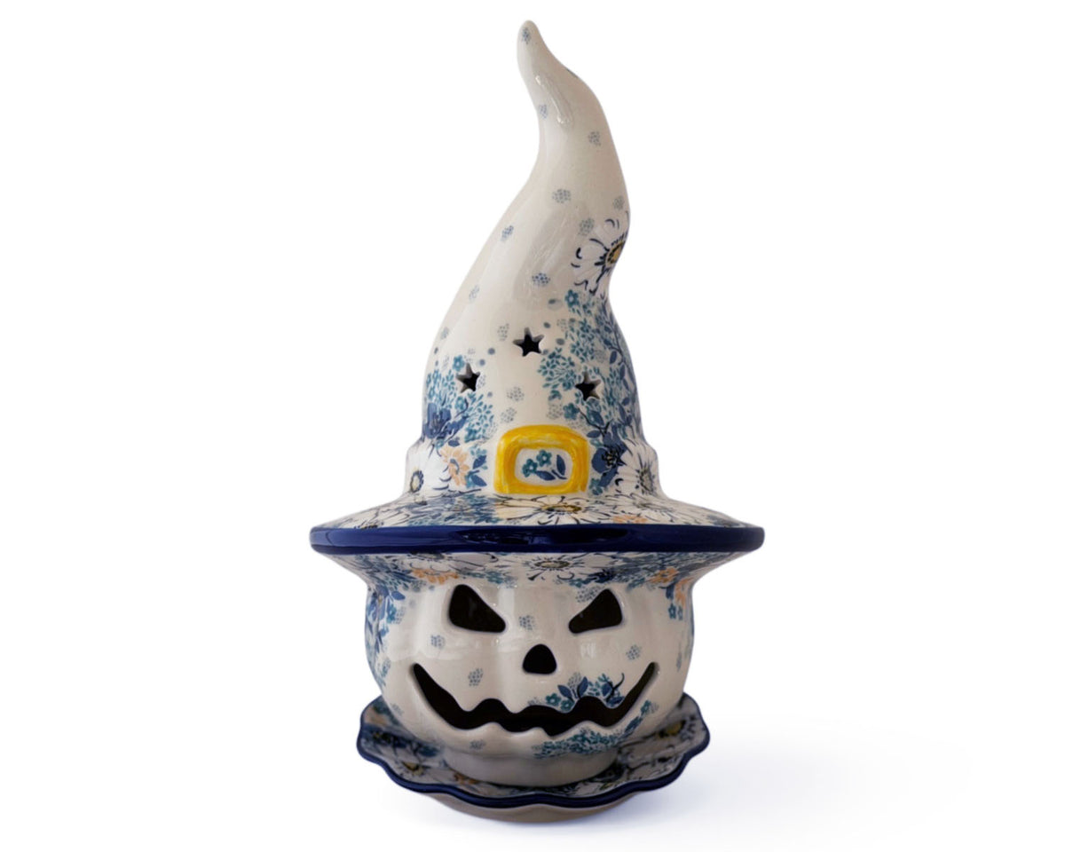 Unikat Large Pumpkin Luminary w/ Matching Plate