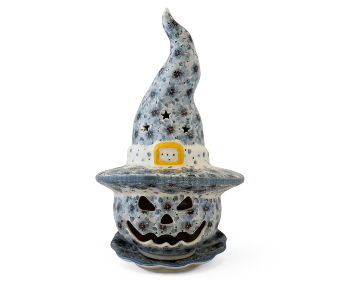 Unikat Large Pumpkin Luminary w/ Matching Plate