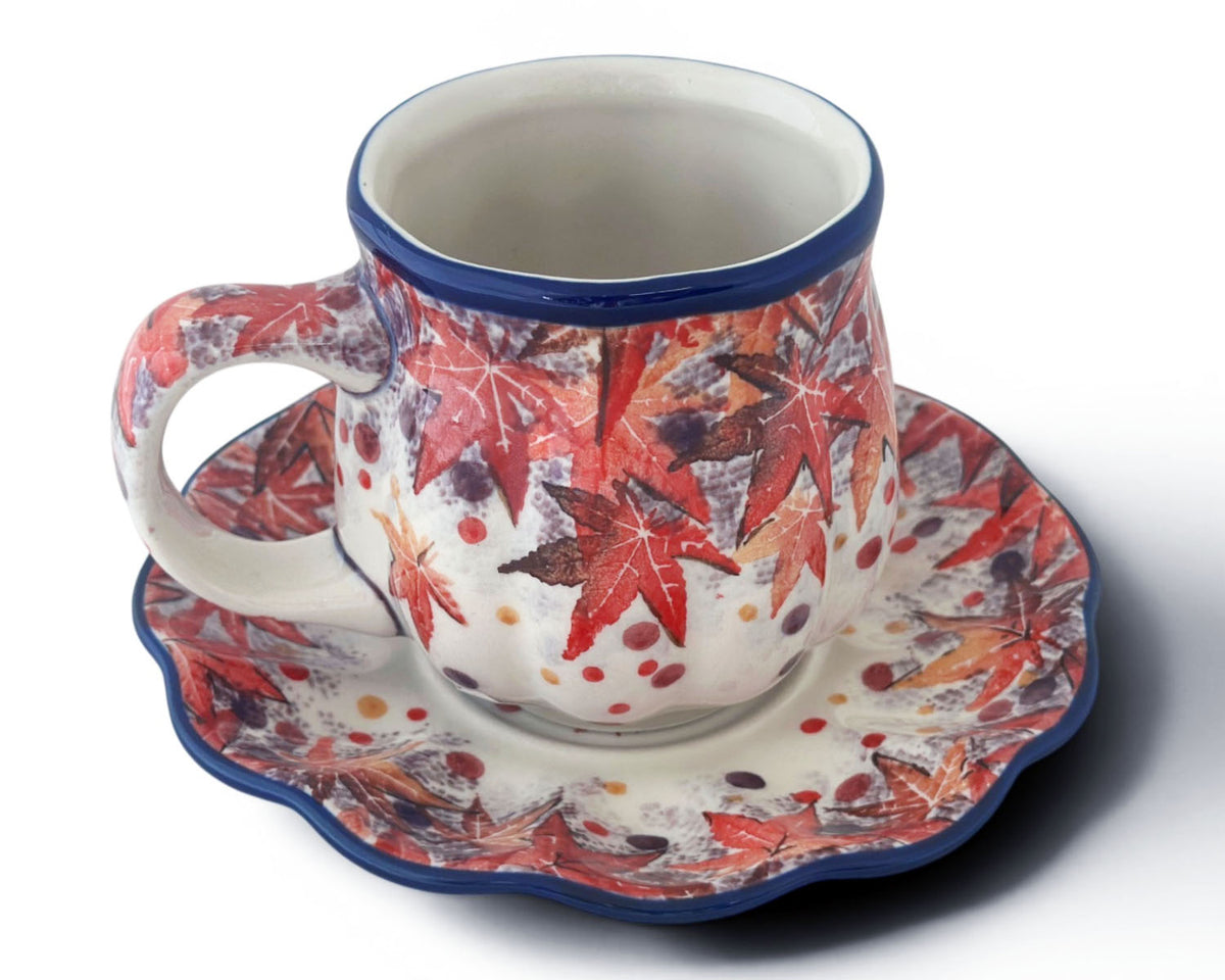 Unikat Pumpkin Mug & Saucer