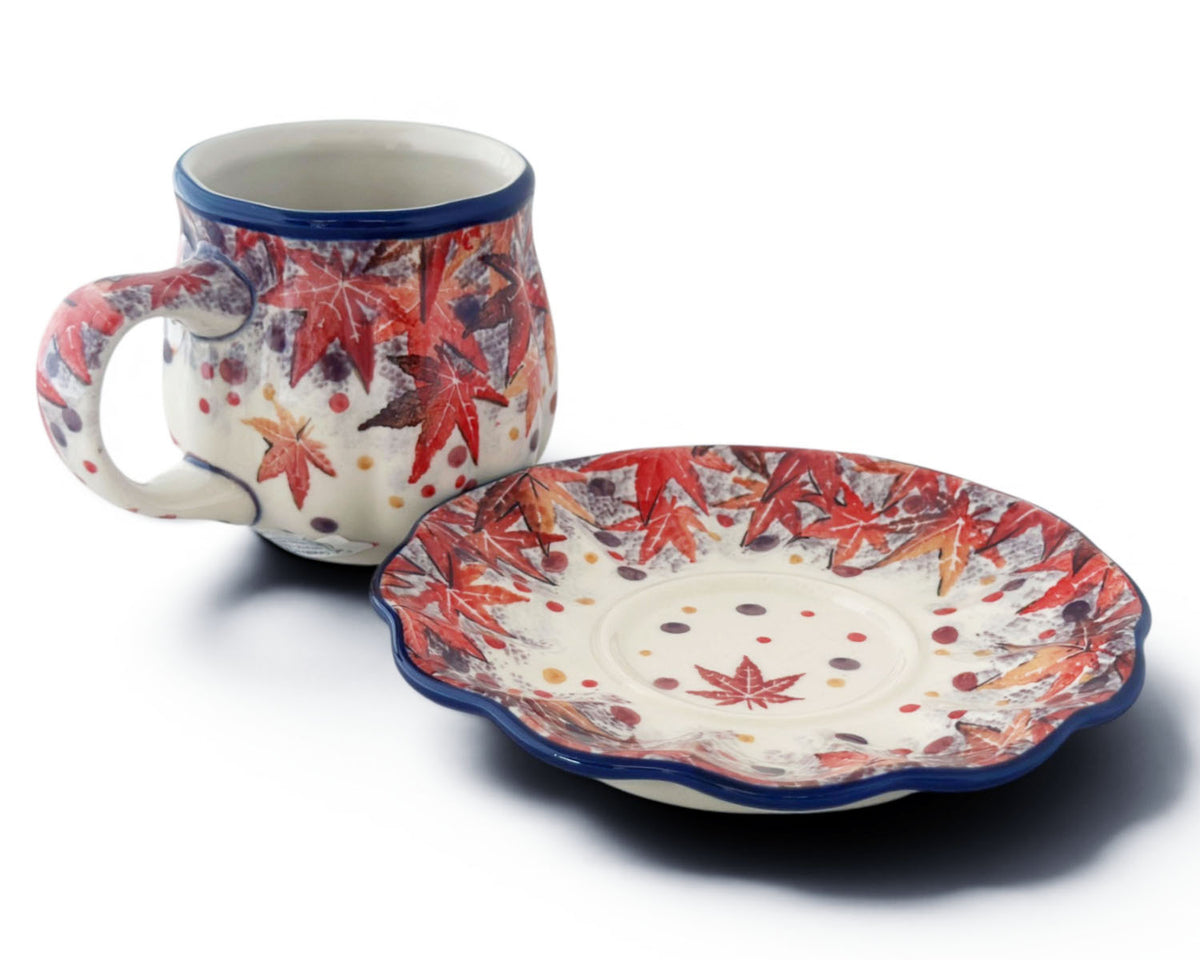 Unikat Pumpkin Mug & Saucer
