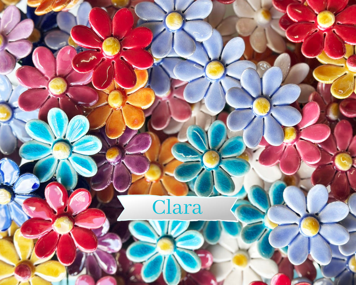 Medium "Clara" Ceramic Flower