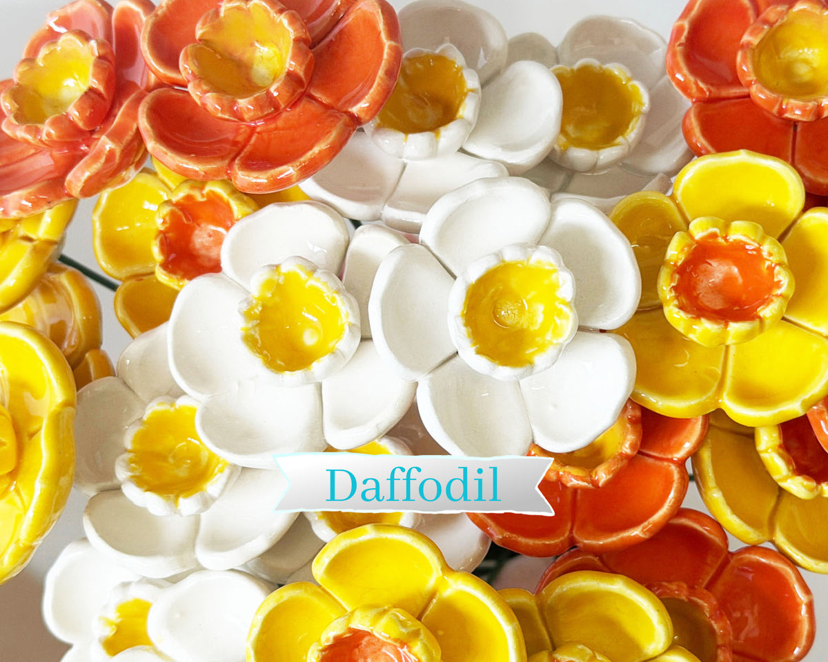 Daffodil Ceramic Flower