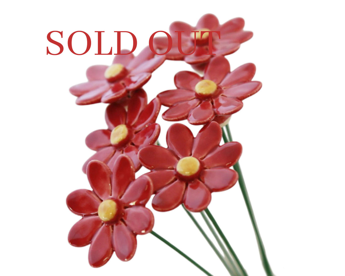 Medium "Clara" Ceramic Flower