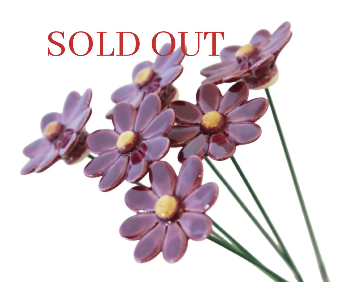 Medium "Clara" Ceramic Flower