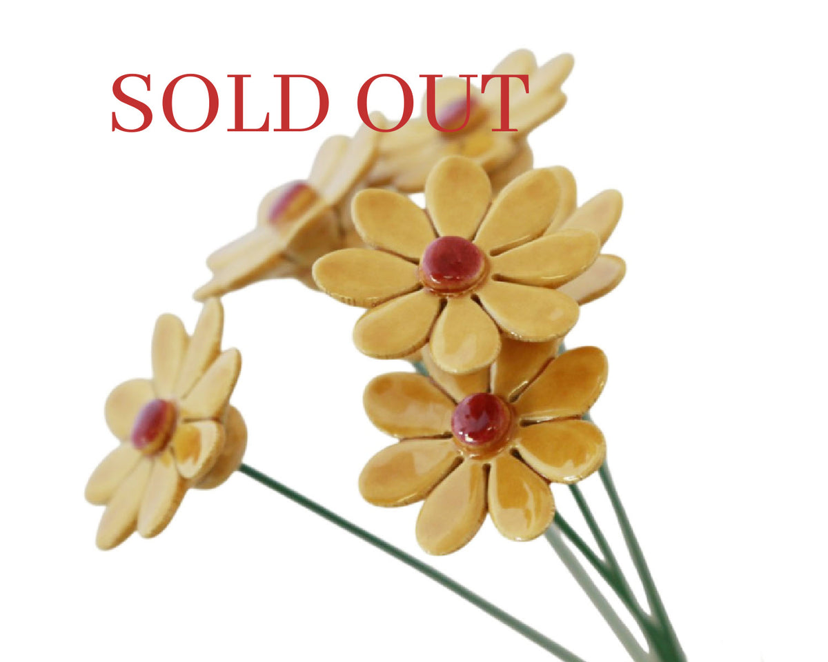 Medium "Clara" Ceramic Flower