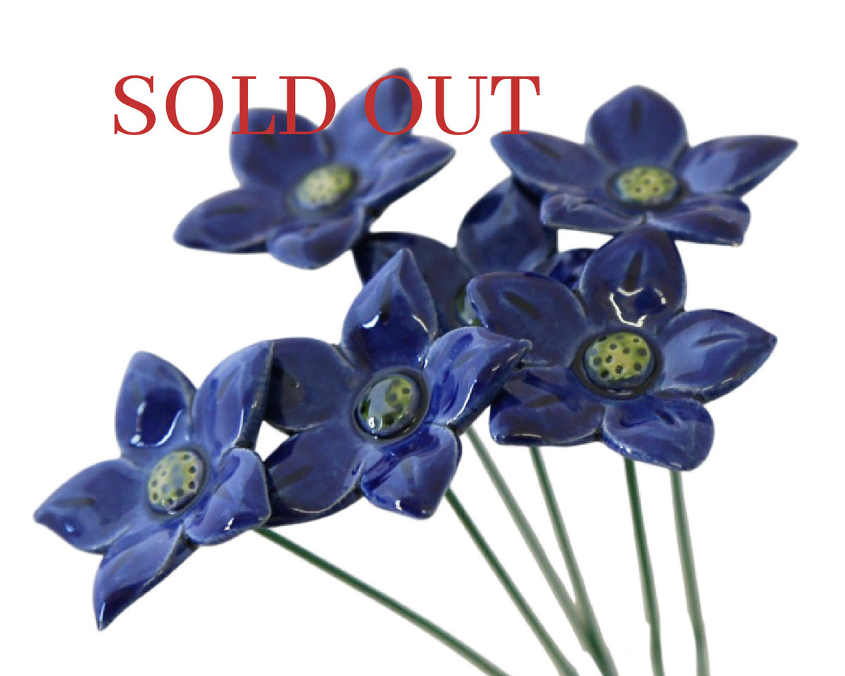 Medium "Elise" Ceramic Flower