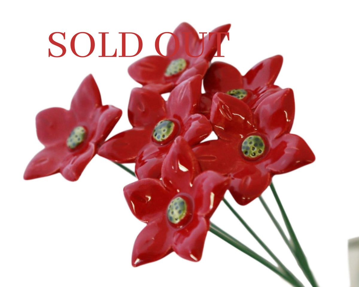 Medium "Elise" Ceramic Flower