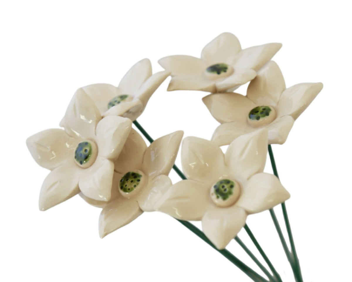Medium "Elise" Ceramic Flower