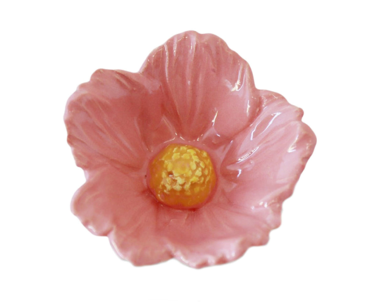 Large Hibiscus Ceramic Flower