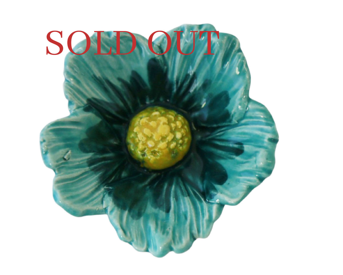 Large Hibiscus Ceramic Flower