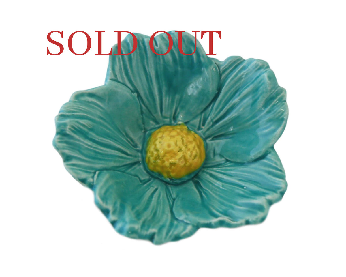 Large Hibiscus Ceramic Flower