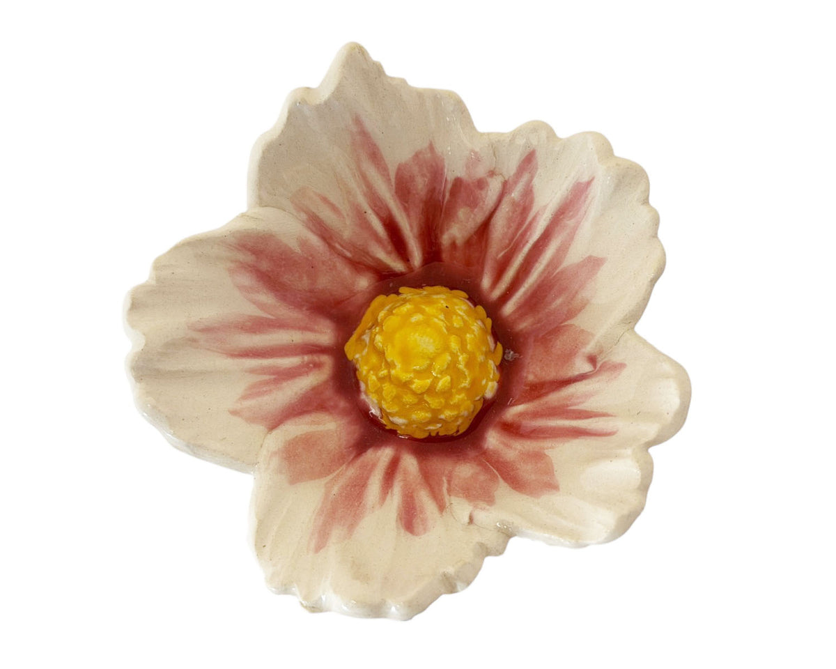 Large Hibiscus Ceramic Flower