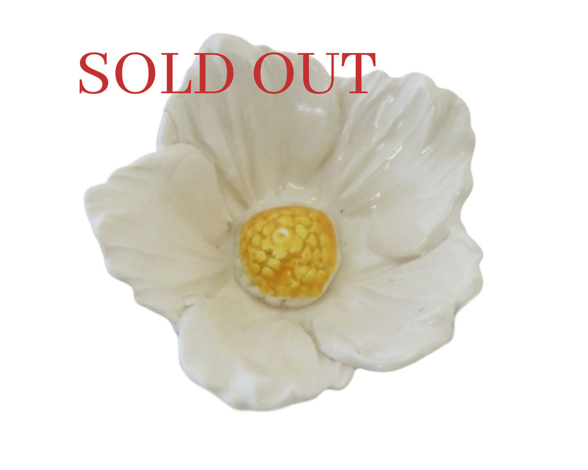 Large Hibiscus Ceramic Flower