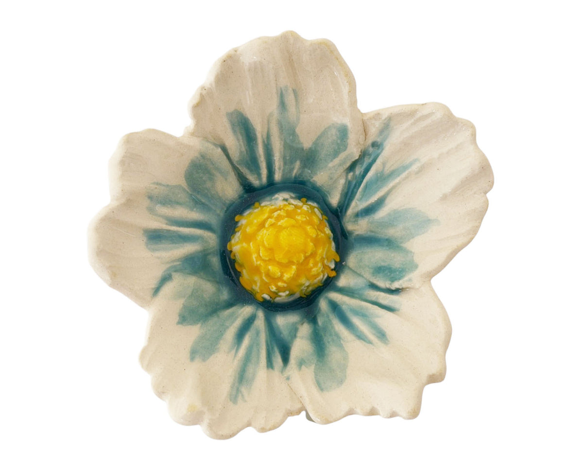 Large Hibiscus Ceramic Flower