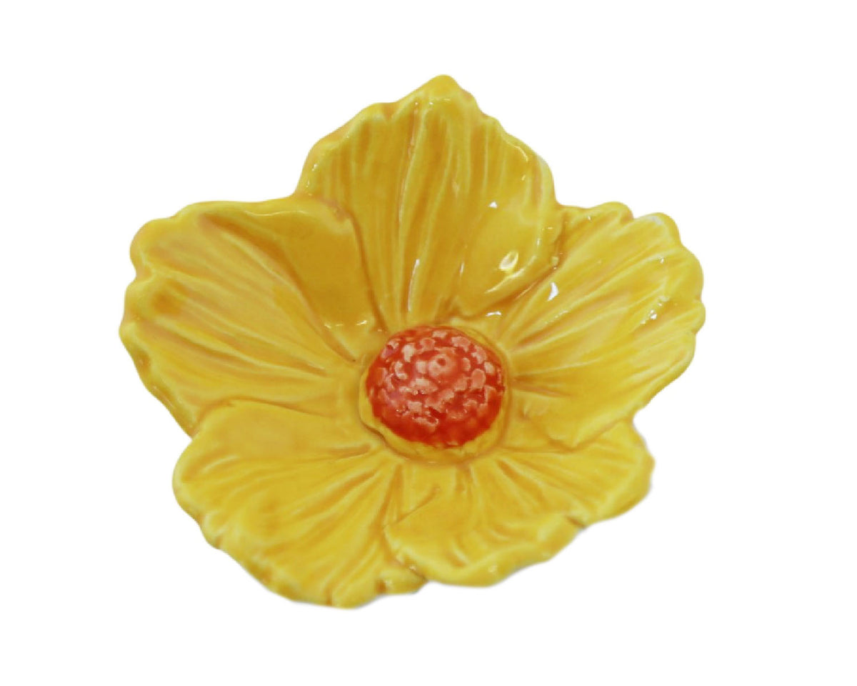 Large Hibiscus Ceramic Flower