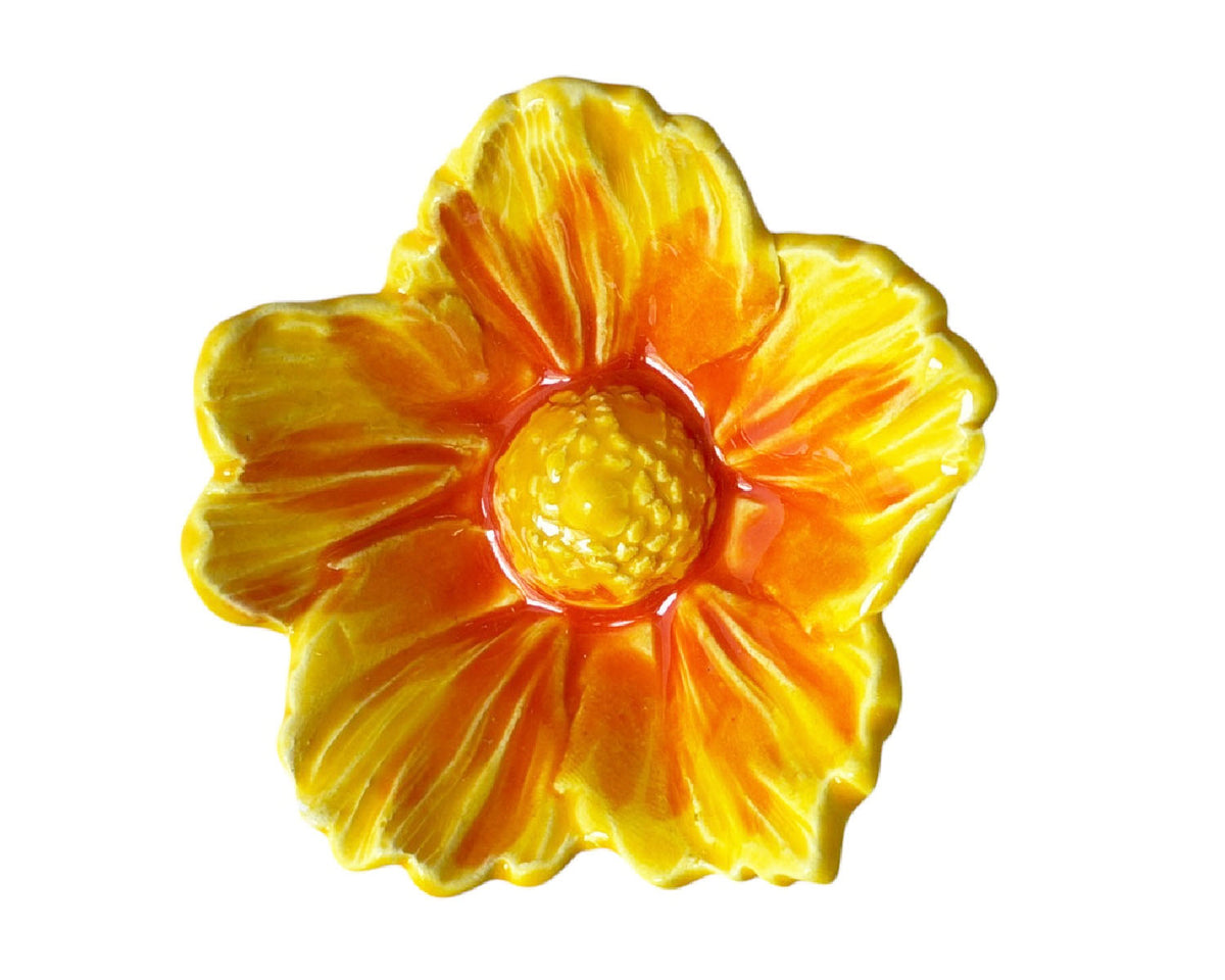 Large Hibiscus Ceramic Flower