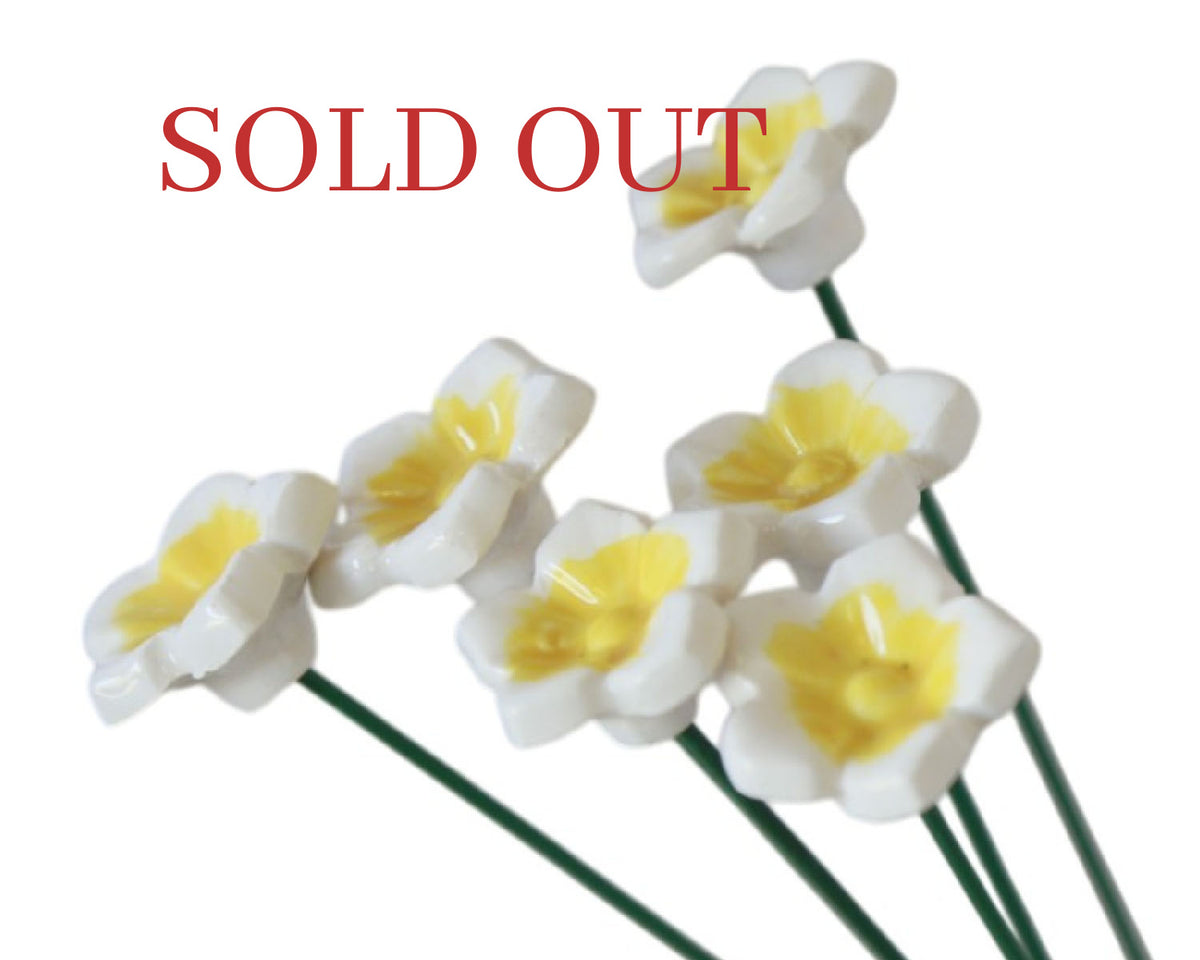Small "Jane" Ceramic Flower