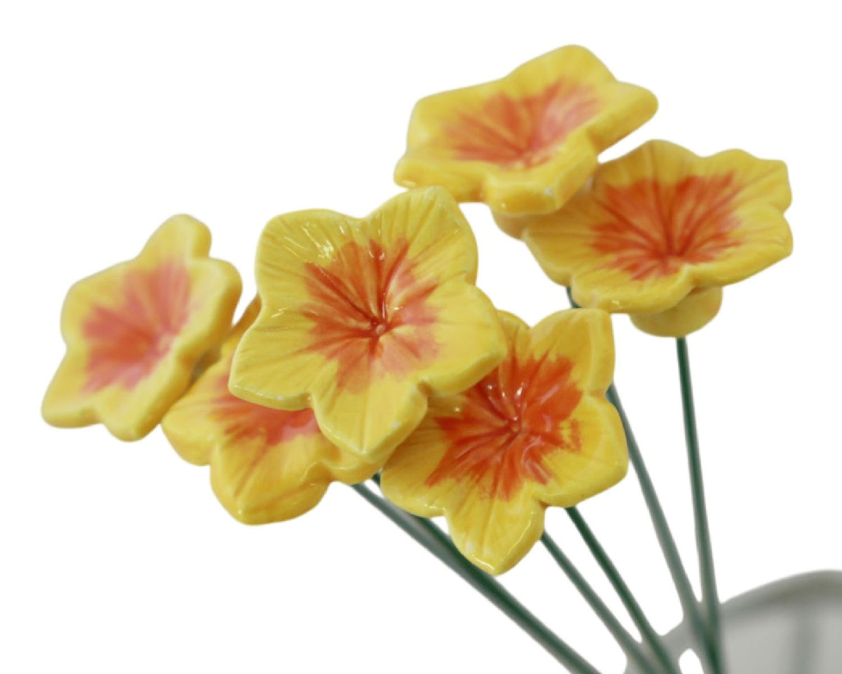 Medium "Olivia" Ceramic Flower