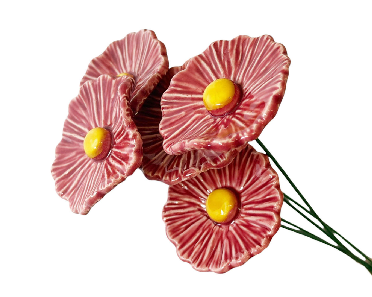 Medium "Stella" Ceramic Flower