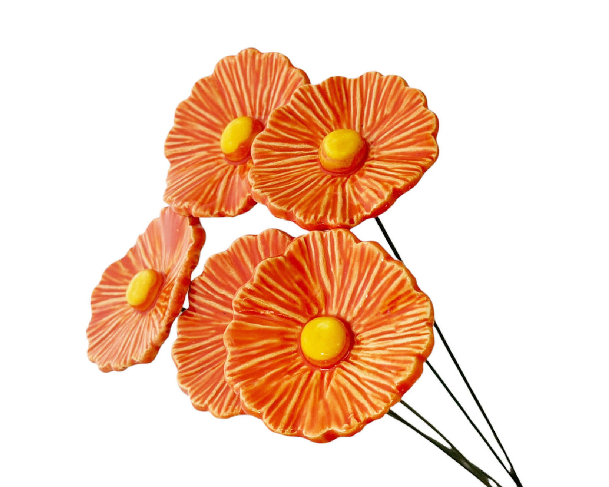 Medium "Stella" Ceramic Flower