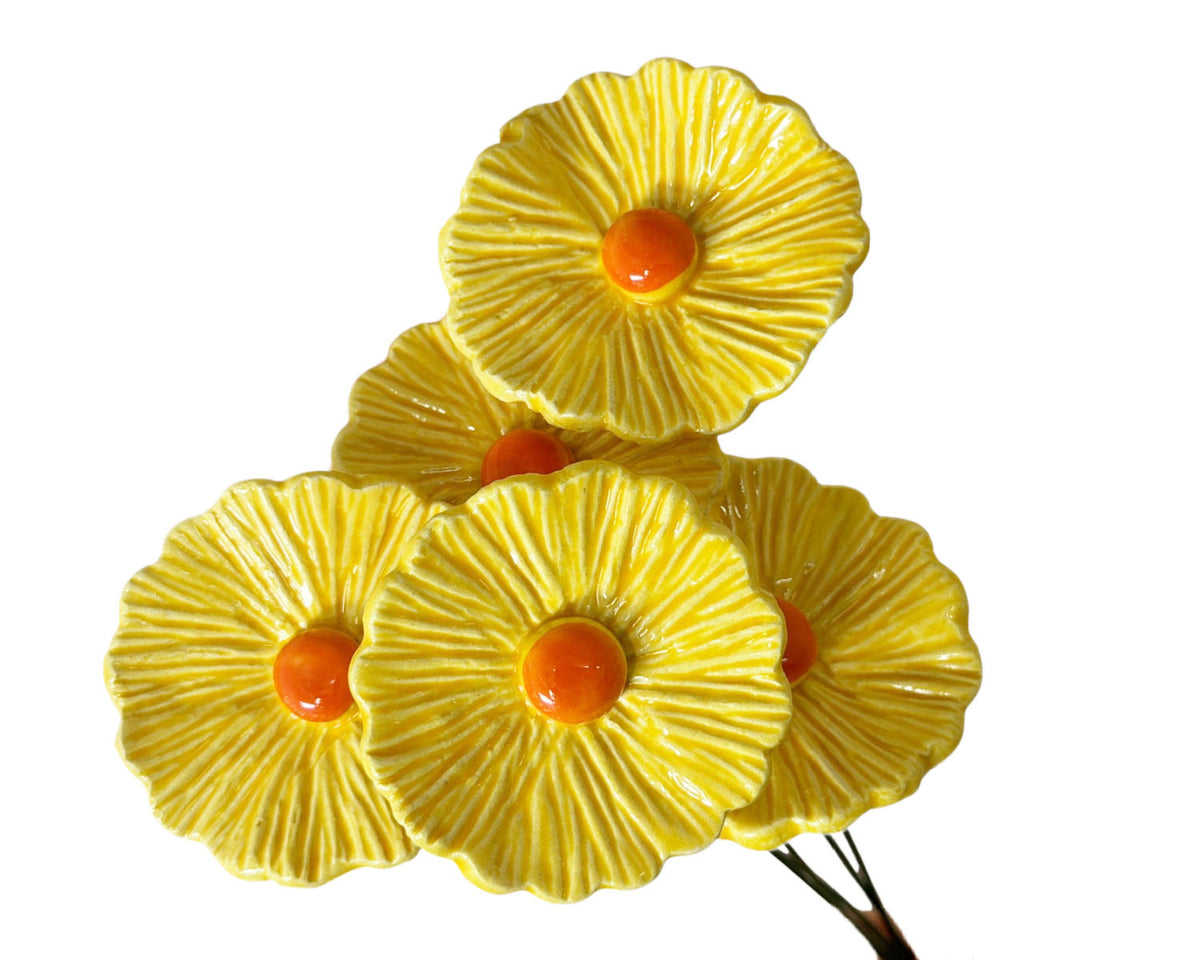 Medium "Stella" Ceramic Flower