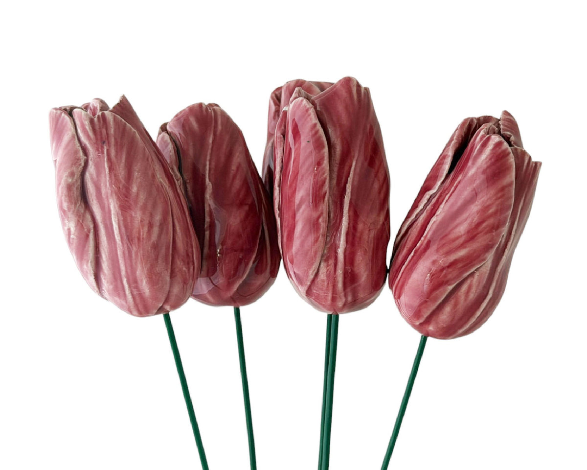 Large Tulip Ceramic Flower
