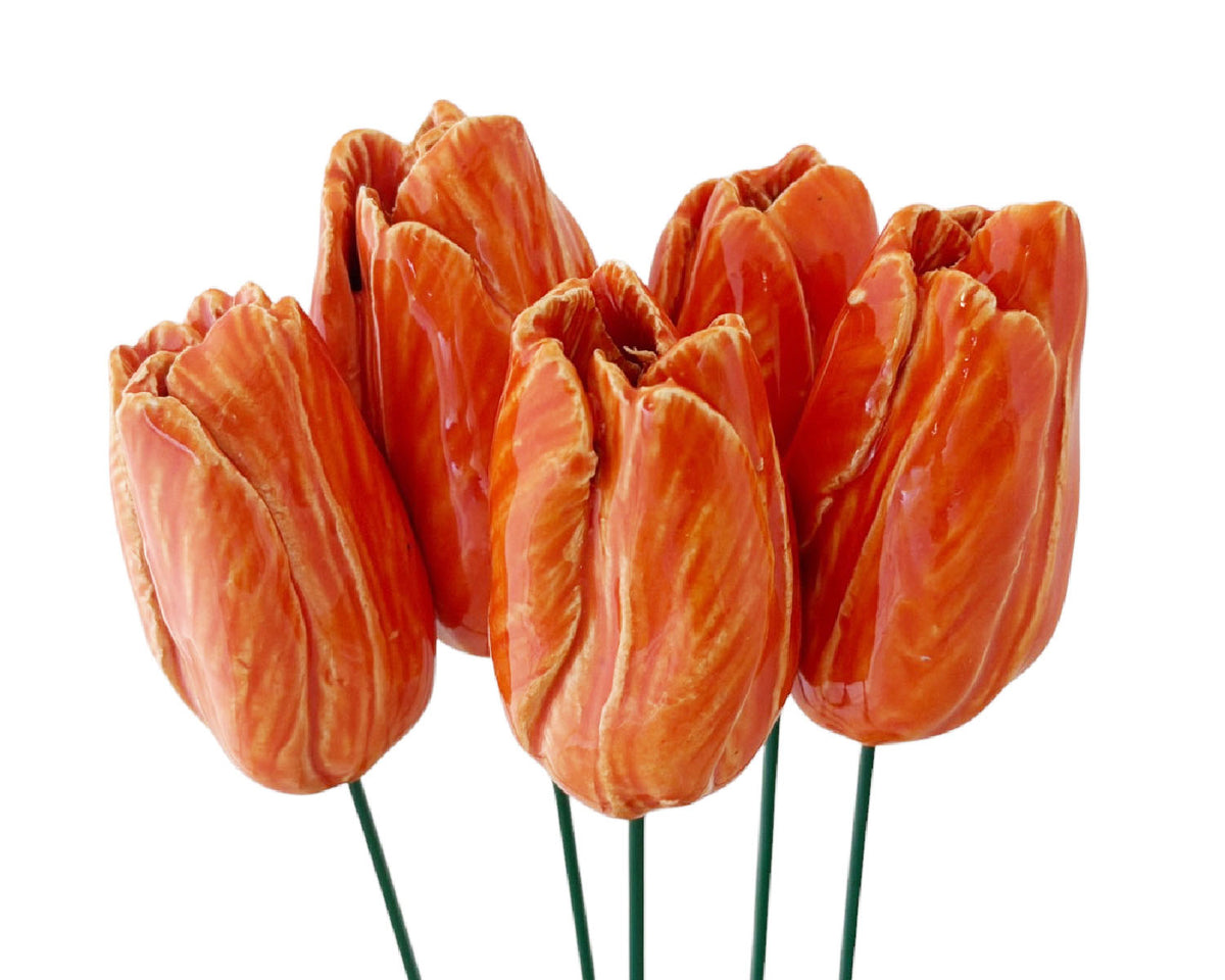 Large Tulip Ceramic Flower