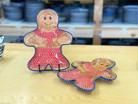 CLEARANCE 9.5" Unikat Gingerbread Plate