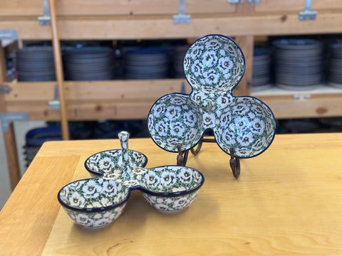 CLEARANCE Unikat Triple Divided Serving Dish