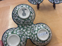 CLEARANCE Unikat Triple Divided Serving Dish