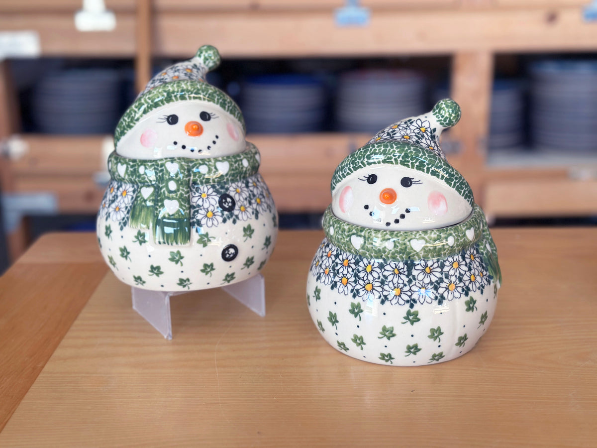 CLEARANCE Unikat Large Snowman Jar