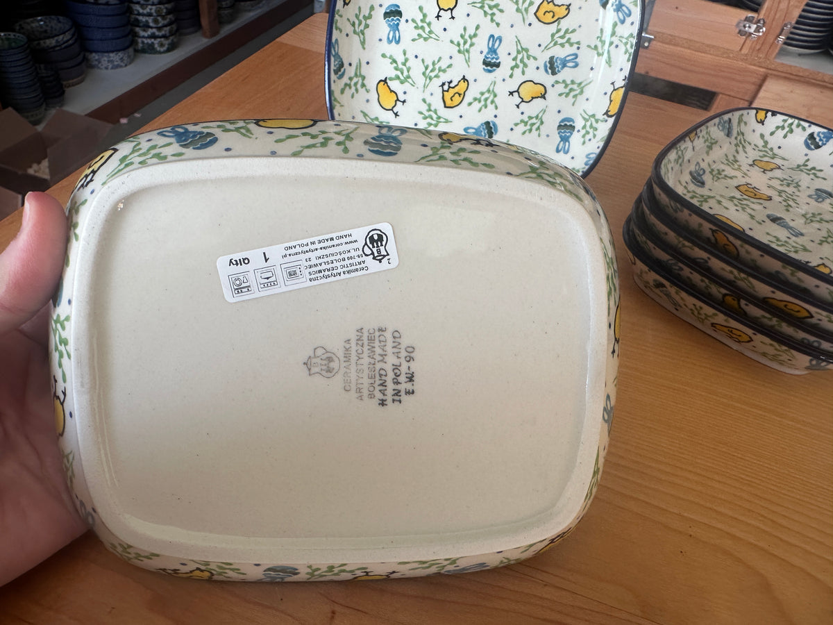 CLEARANCE Rectangle Snack Plate