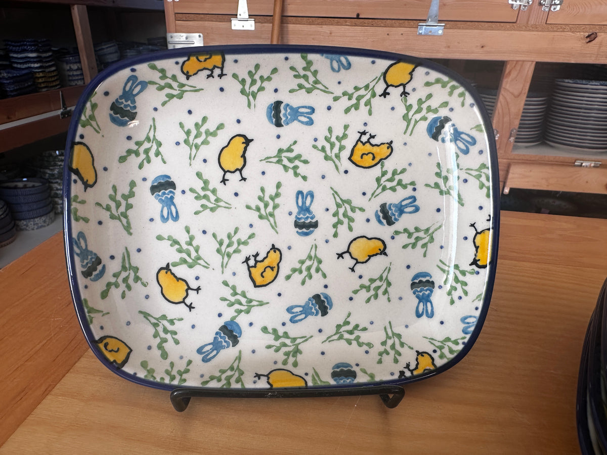 CLEARANCE Rectangle Snack Plate