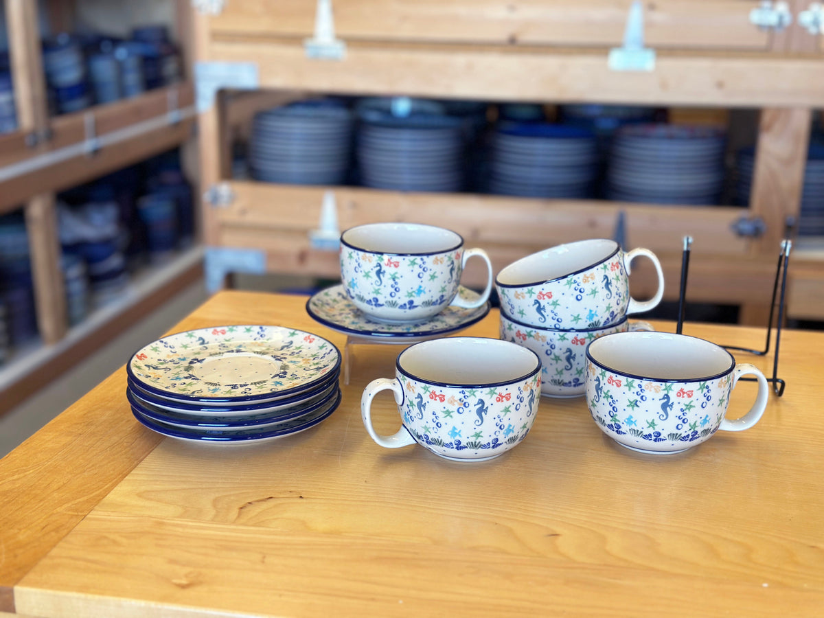 CLEARANCE 13 oz Cup & Saucer Set