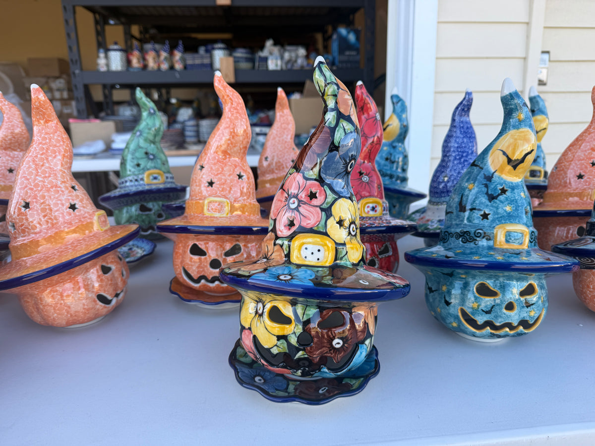 Unikat Large Pumpkin Luminary w/ Matching Plate