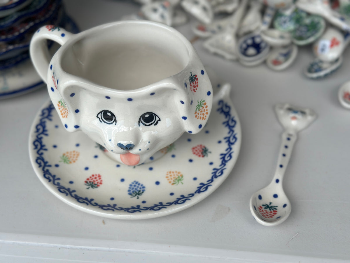 12 oz Puppy Mug & Saucer