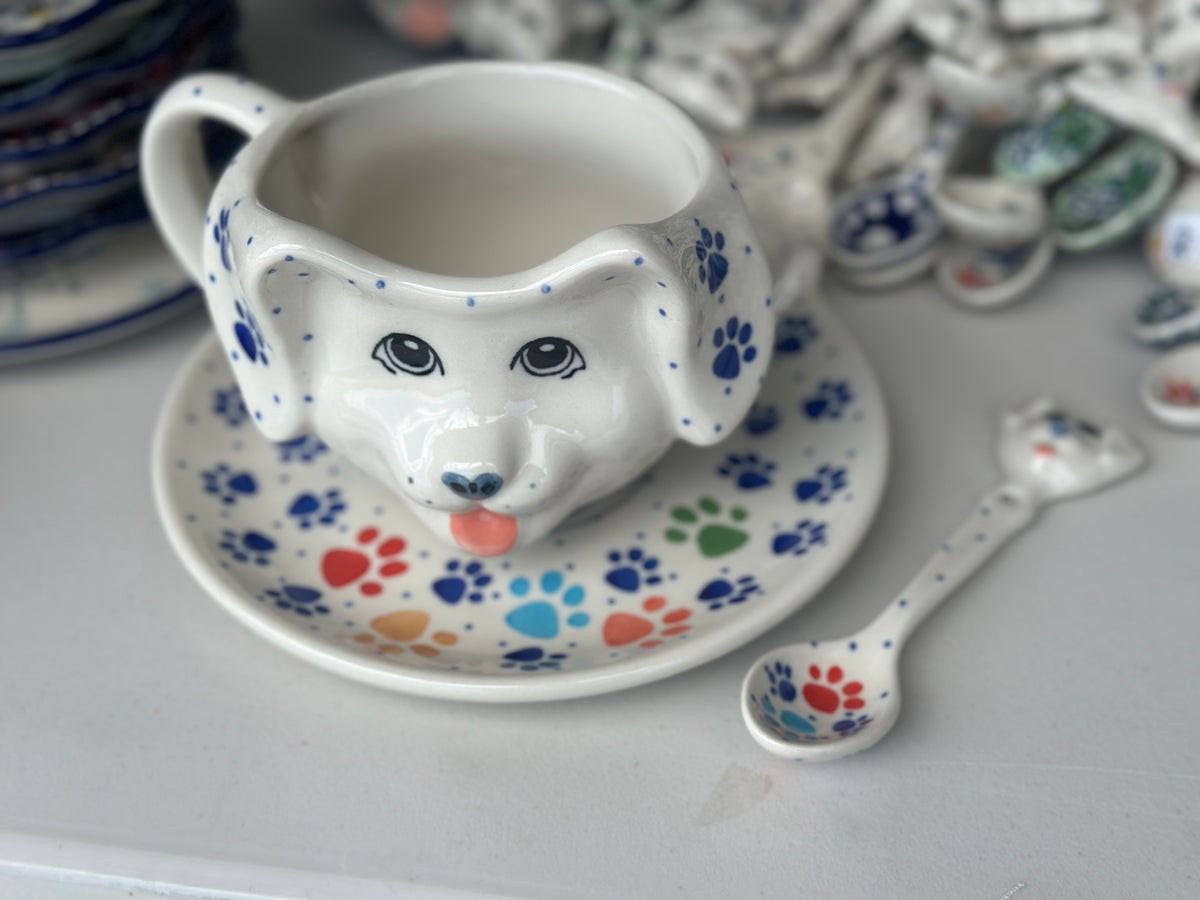 12 oz Puppy Mug & Saucer